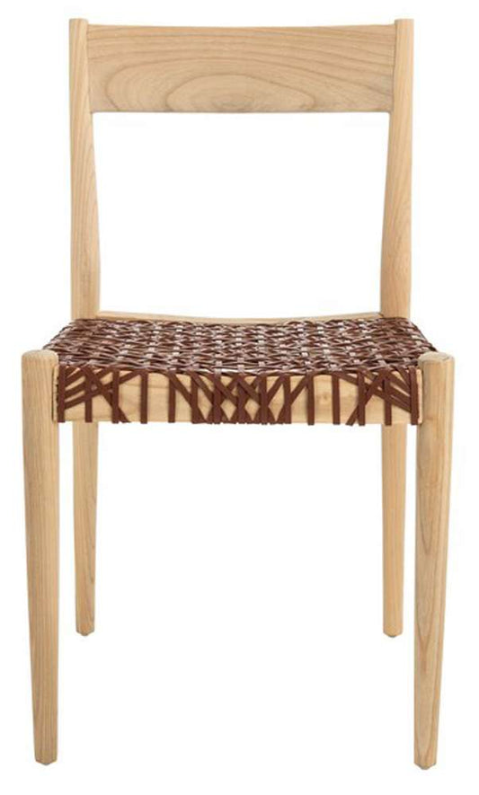Safavieh - Pranit Dining Chair - Cognac - Natural  (Set of 2) - DCH1200B-SET2 veiw 1