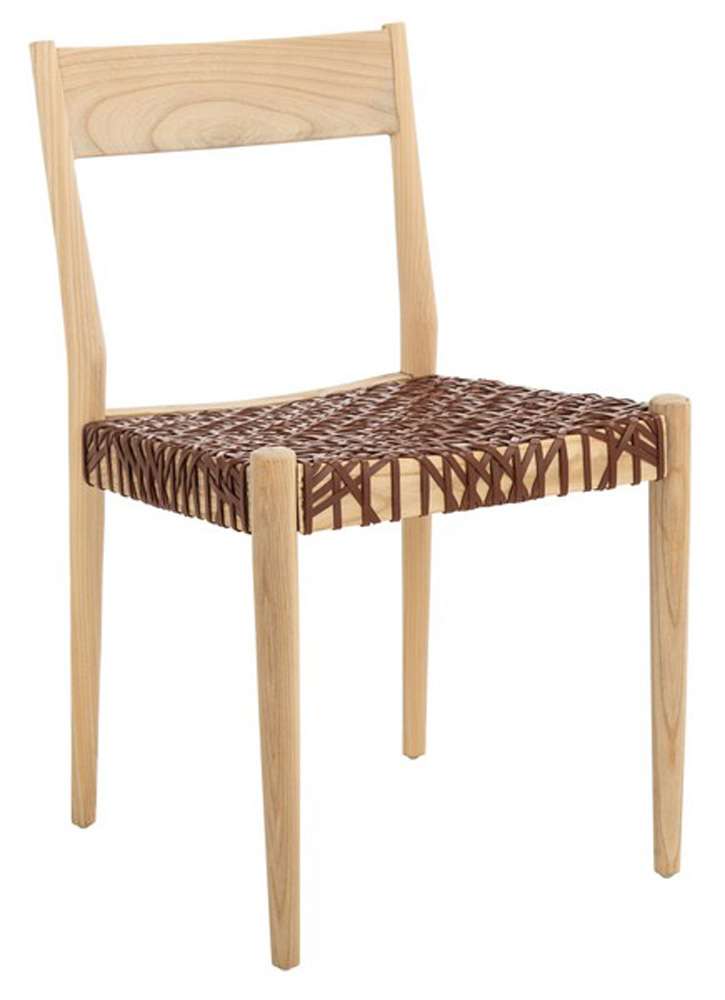 Safavieh - Pranit Dining Chair - Cognac - Natural  (Set of 2) - DCH1200B-SET2 veiw 4