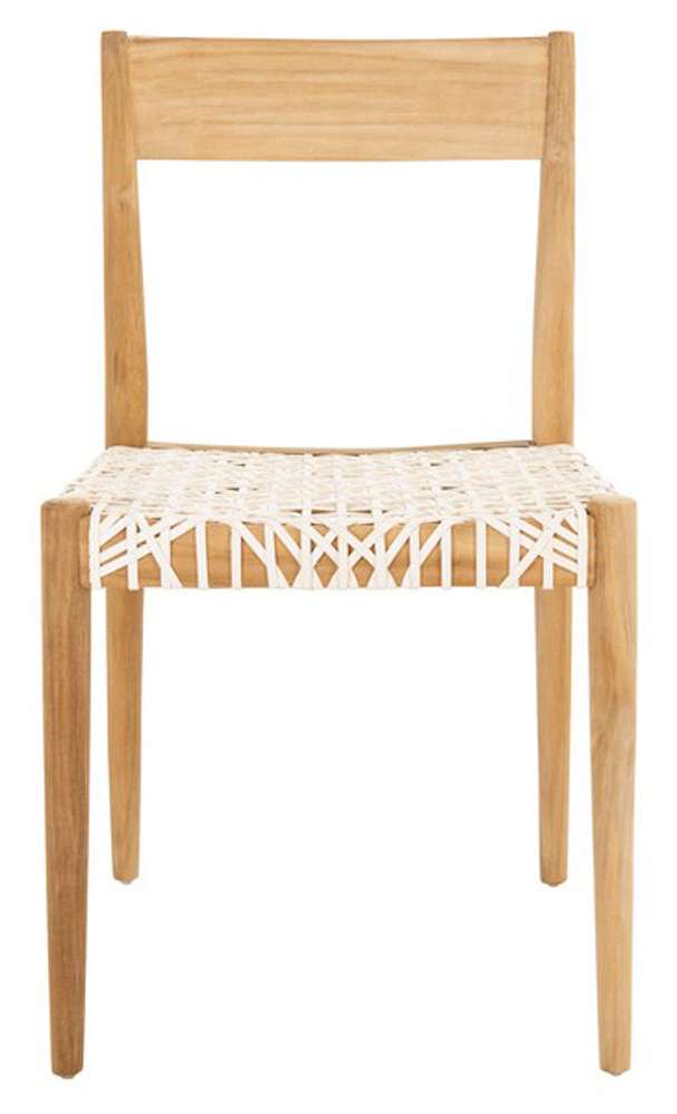 Safavieh - Pranit Dining Chair - White - Natural  (Set of 2) - DCH1200A-SET2 veiw 1