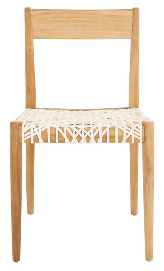 Safavieh - Pranit Dining Chair - White - Natural  (Set of 2) - DCH1200A-SET2 veiw 1