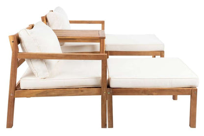 Safavieh - Pratia 5Pc Outdoor Set - Natural - Beige - PAT6759A veiw 4
