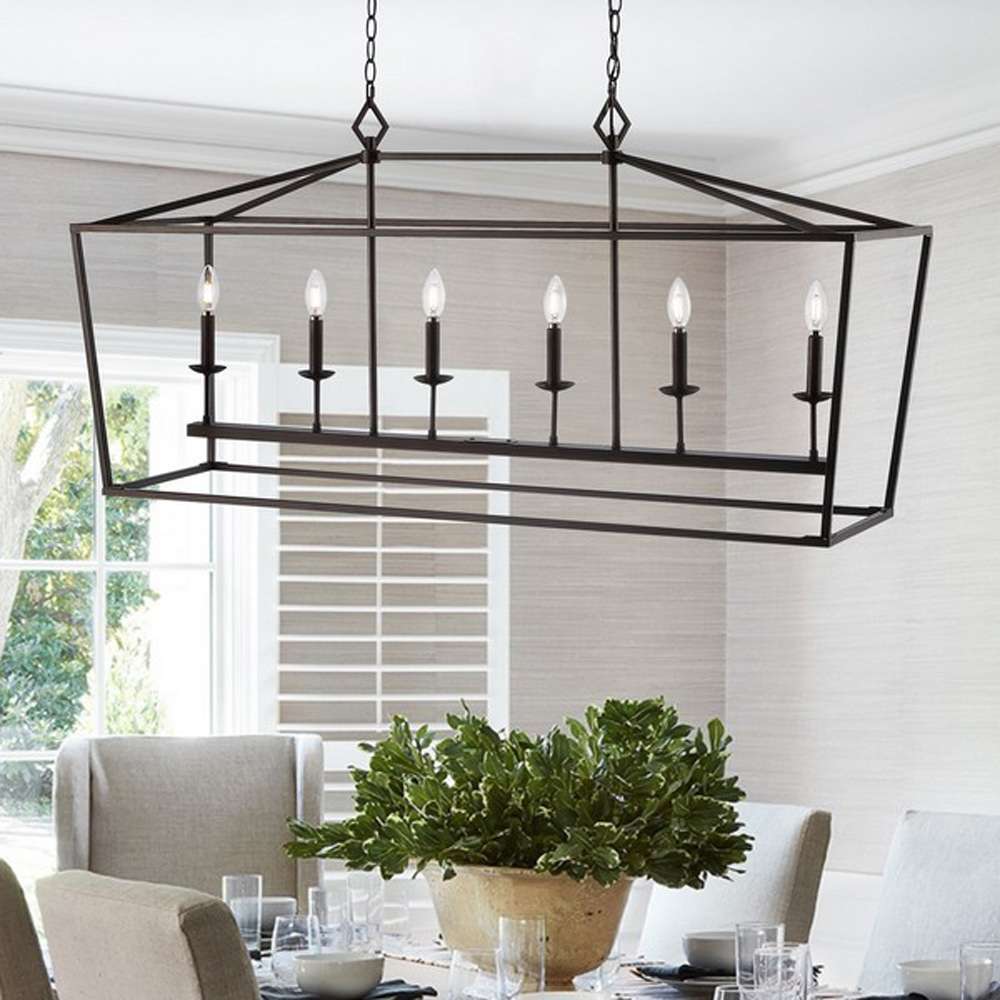 Safavieh - Prener 6Lt 49 Inch Pendant - Oil Rub Bronze - PND4088A veiw 1