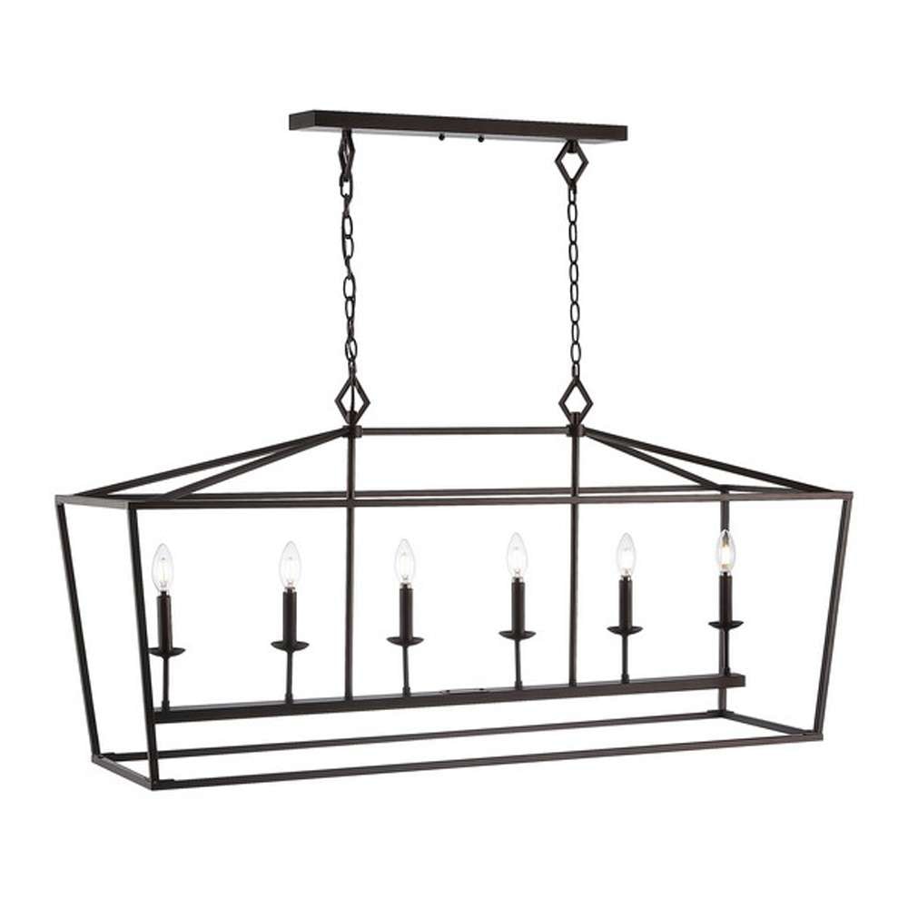 Safavieh - Prener 6Lt 49 Inch Pendant - Oil Rub Bronze - PND4088A veiw 2