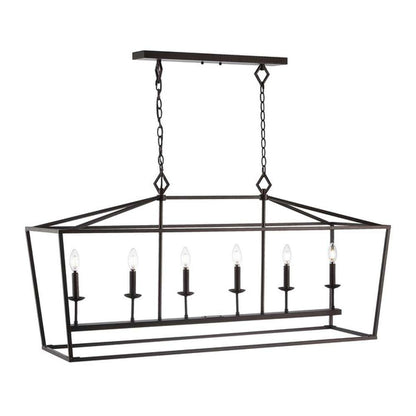 Safavieh - Prener 6Lt 49 Inch Pendant - Oil Rub Bronze - PND4088A veiw 2