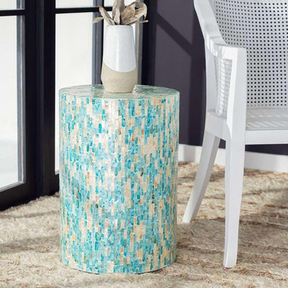 Safavieh - Presley Rnd Accent Table / Blu & Gld - Blue - Gold - ACC1801A veiw 2