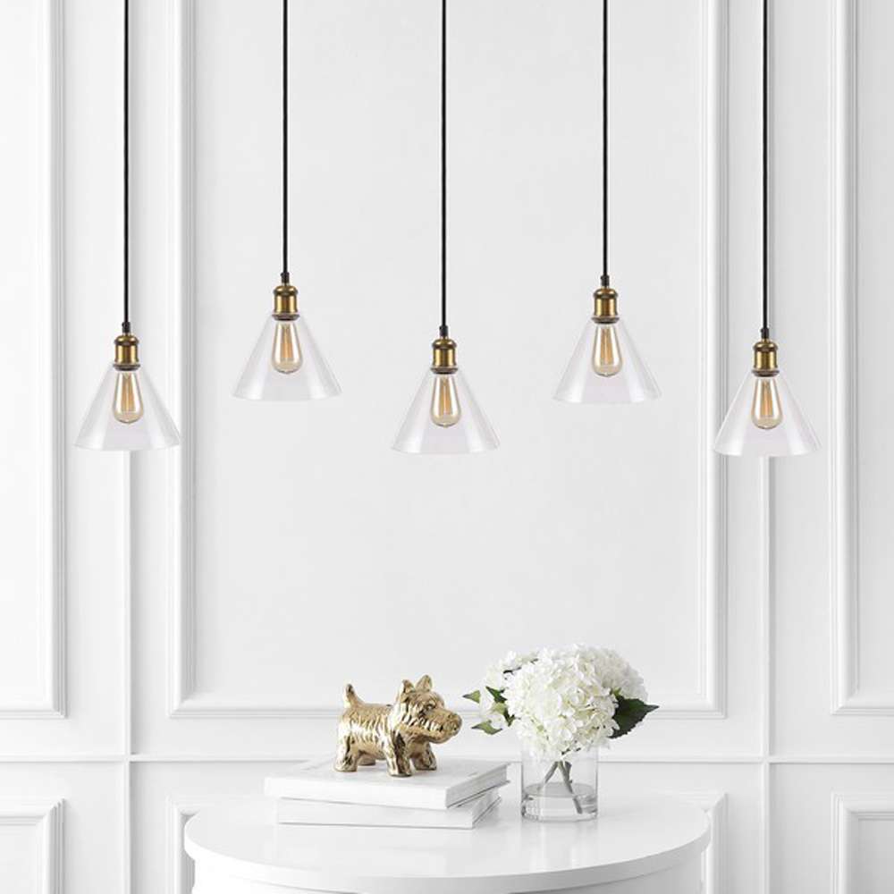 Safavieh - Presta 5Lt 56.5 Inch Pendant - Black - Gold - PND4110A veiw 1