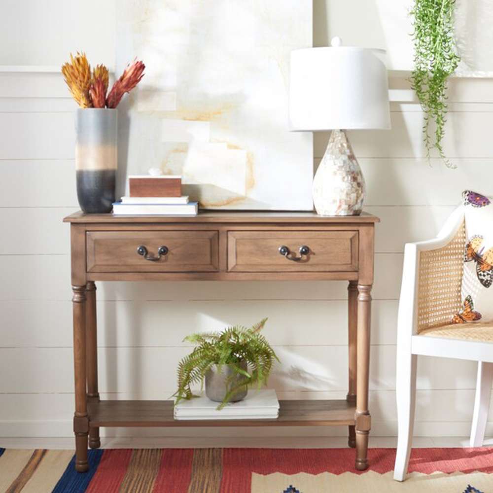 Safavieh - Primrose 2 Dwr Console Table - Brown - CNS5706C veiw 2
