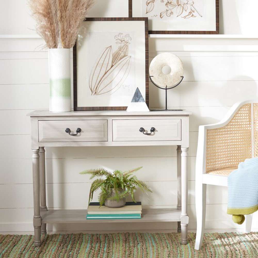 Safavieh - Primrose 2 Dwr Console Table - Greige - CNS5706D veiw 2