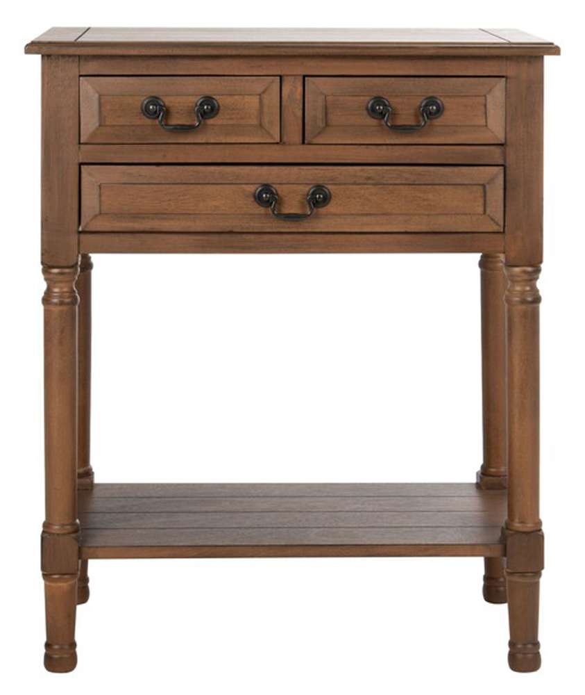 Safavieh - Primrose 3 Dwr Console Table - Brown - CNS5707C veiw 1