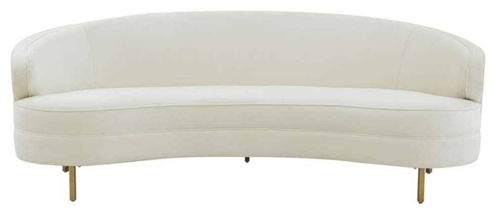Safavieh - Couture - Primrose Curved Sofa - Creme - Gold - SFV4715C veiw 1