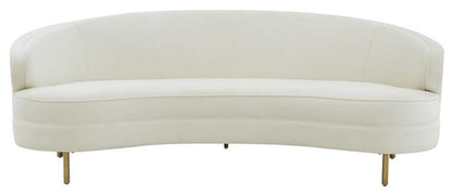 Safavieh - Couture - Primrose Curved Sofa - Creme - Gold - SFV4715C veiw 1