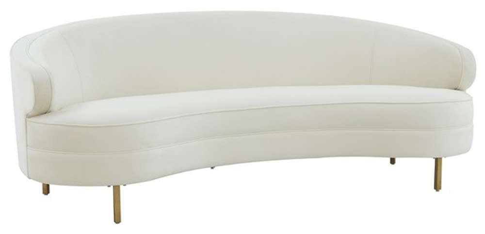 Safavieh - Couture - Primrose Curved Sofa - Creme - Gold - SFV4715C veiw 3