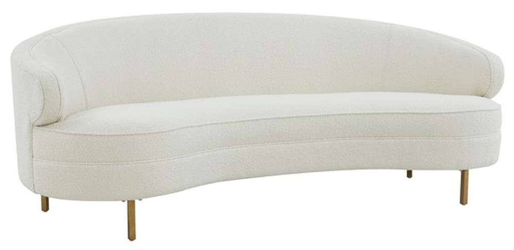 Safavieh - Couture - Primrose Curved Sofa - Ivory - Gold - SFV4715E veiw 3