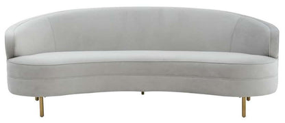 Safavieh - Couture - Primrose Curved Sofa - Light Grey - Gold - SFV4715D veiw 1