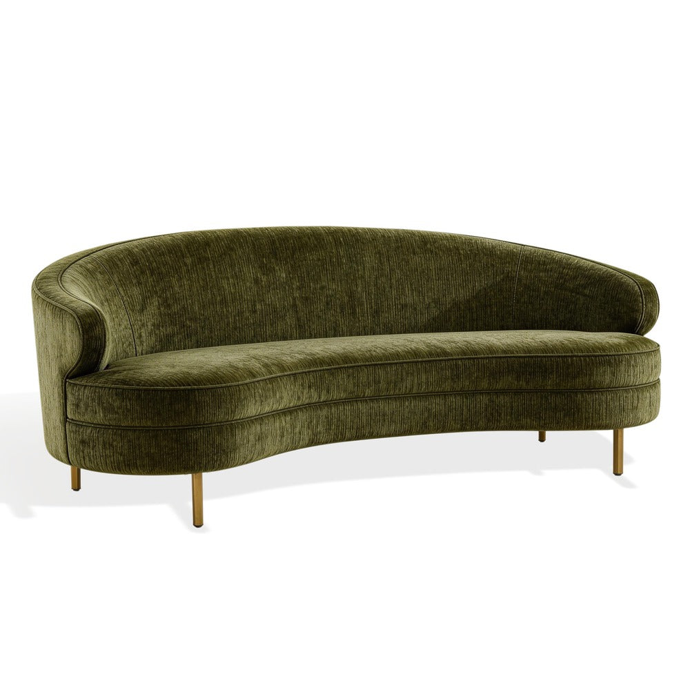 Safavieh - Primrose Curved Sofa / Olive Green / Gold - SFV4715G view 4
