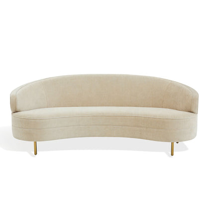 Safavieh - Primrose Curved Sofa / Taupe / Gold - SFV4715F view 1
