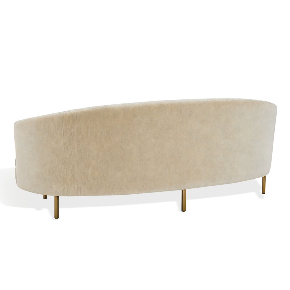 Safavieh - Primrose Curved Sofa / Taupe / Gold - SFV4715F view 4