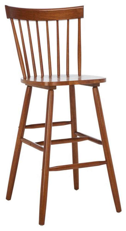Safavieh - Providence Bar Stool - Walnut  (Set of 2) - BST8504F-SET2 veiw 3