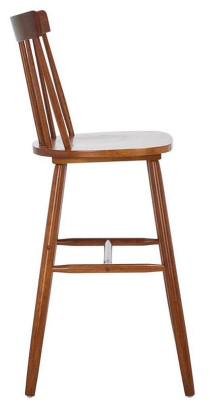 Safavieh - Providence Bar Stool - Walnut  (Set of 2) - BST8504F-SET2 veiw 4