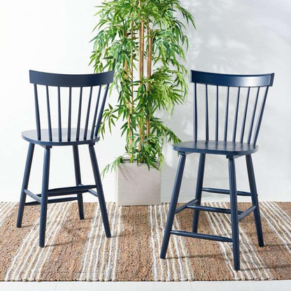 Safavieh - Providence Counter Stool - Navy  (Set of 2) - BST8505E-SET2 veiw 2