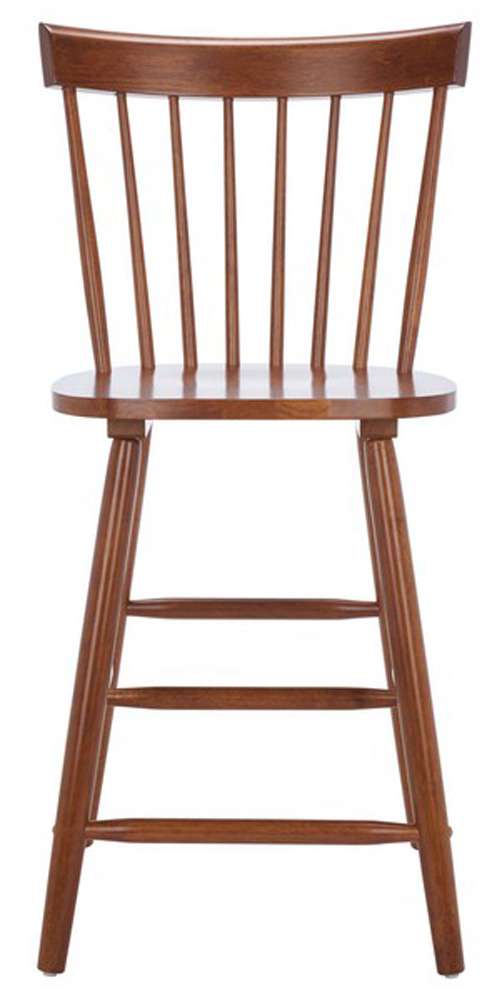 Safavieh - Providence Counter Stool - Walnut  (Set of 2) - BST8505F-SET2 veiw 1