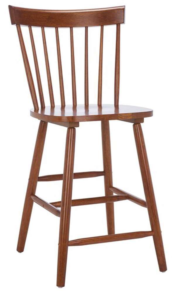 Safavieh - Providence Counter Stool - Walnut  (Set of 2) - BST8505F-SET2 veiw 3