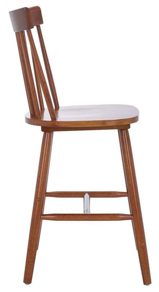 Safavieh - Providence Counter Stool - Walnut  (Set of 2) - BST8505F-SET2 veiw 4
