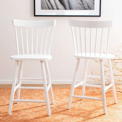 Safavieh - Providence Counter Stool - White  (Set of 2) - BST8505A-SET2 veiw 2