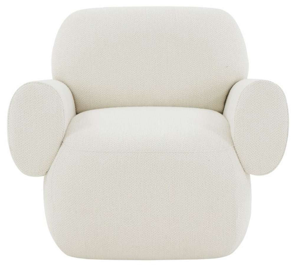 Safavieh - Couture - Pryce Upholstered Accent Chair - Ivory - SFV5096A veiw 1