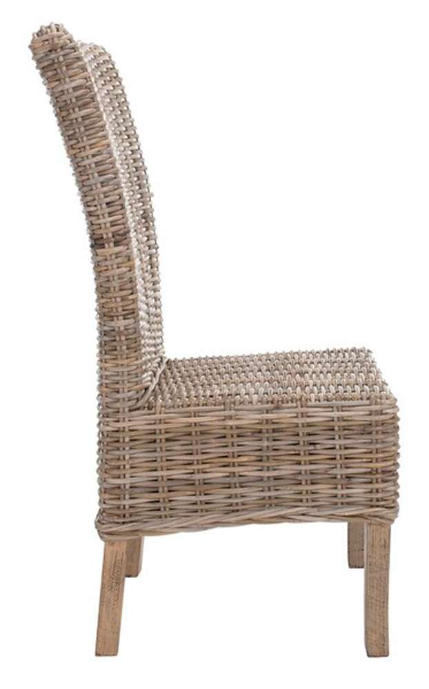 Safavieh - Quaker Side Chair - Natural Unfinished - Rustic Gr  (Set of 2) - FOX6521A-SET2 veiw 3
