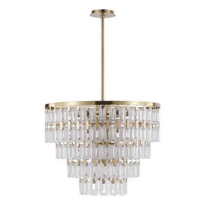 Safavieh - Queenie Tiered Glass Chandelier / Clear / Gold - CTL1122A view 1