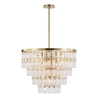 Safavieh - Queenie Tiered Glass Chandelier / Clear / Gold - CTL1122A view 2