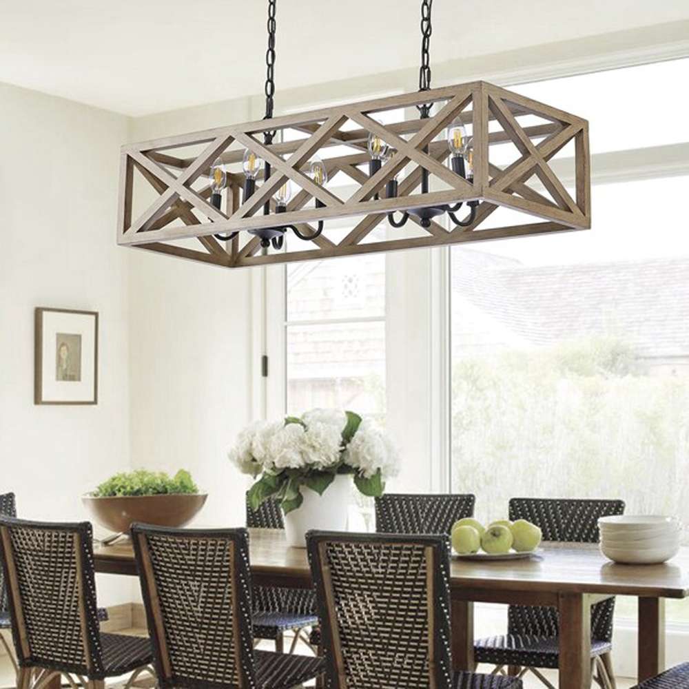 Safavieh - Quentin 8Lt 36 Inch Pendant - Black - PND4100A veiw 1