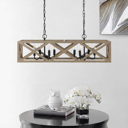 Safavieh - Quentin 8Lt 36 Inch Pendant - Black - PND4100A veiw 2
