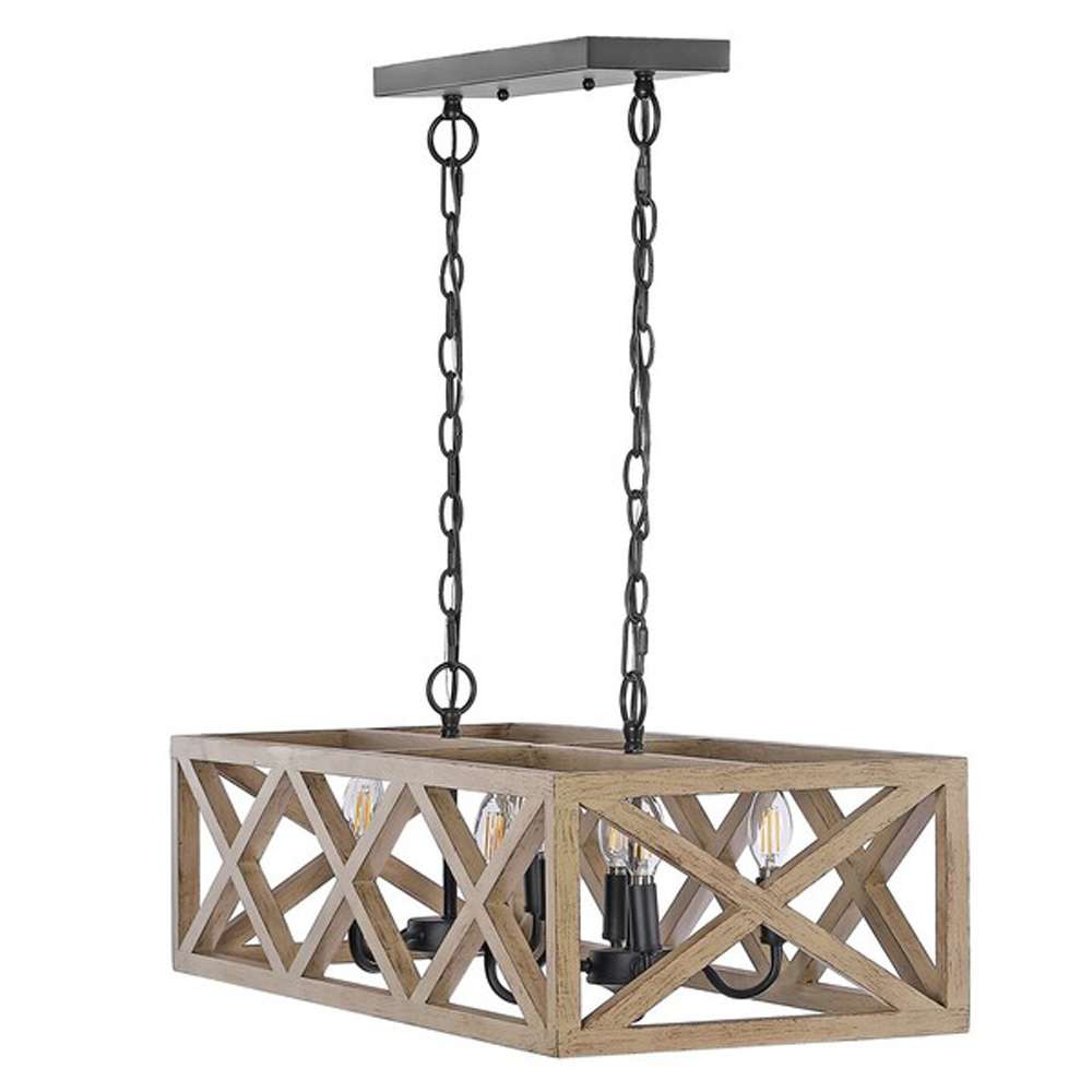 Safavieh - Quentin 8Lt 36 Inch Pendant - Black - PND4100A veiw 3