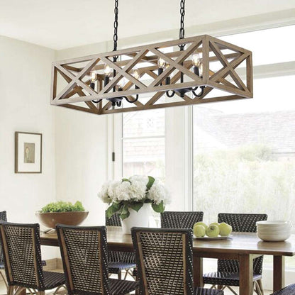 Safavieh - Quentin 8Lt 36 Inch Pendant - Black - PND4100A veiw 4