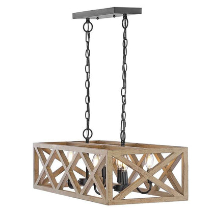 Safavieh - Quentin 8Lt 36 Inch Pendant - Black - PND4100A veiw 5