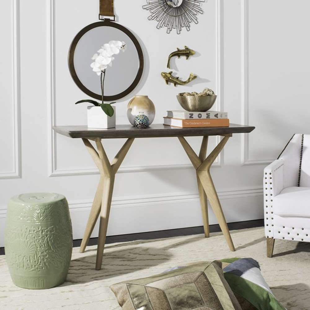 Safavieh - Ragna In/Outdoor Console - Dark Grey - VNN1019A veiw 2