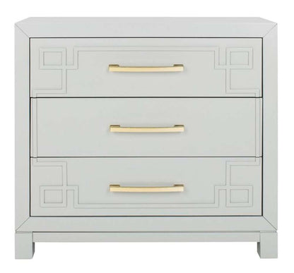 Safavieh - Raina 3 Drawer Chest - Grey - Gold - CHS6412D veiw 1