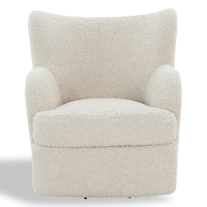 Safavieh - Rainier Wingback Teddy Swivel Chair / Off White - SFV5156B view 1
