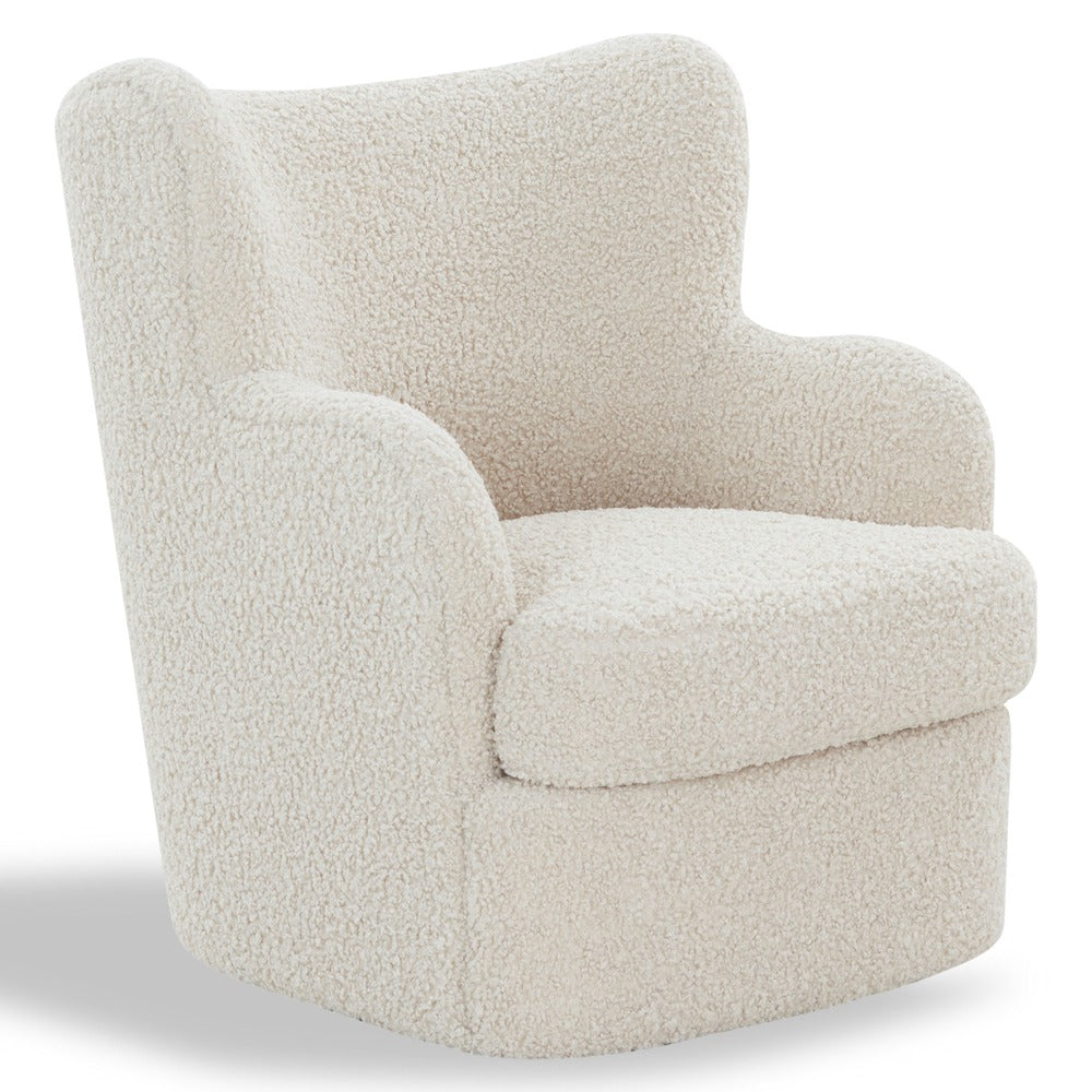 Safavieh - Rainier Wingback Teddy Swivel Chair / Off White - SFV5156B view 3