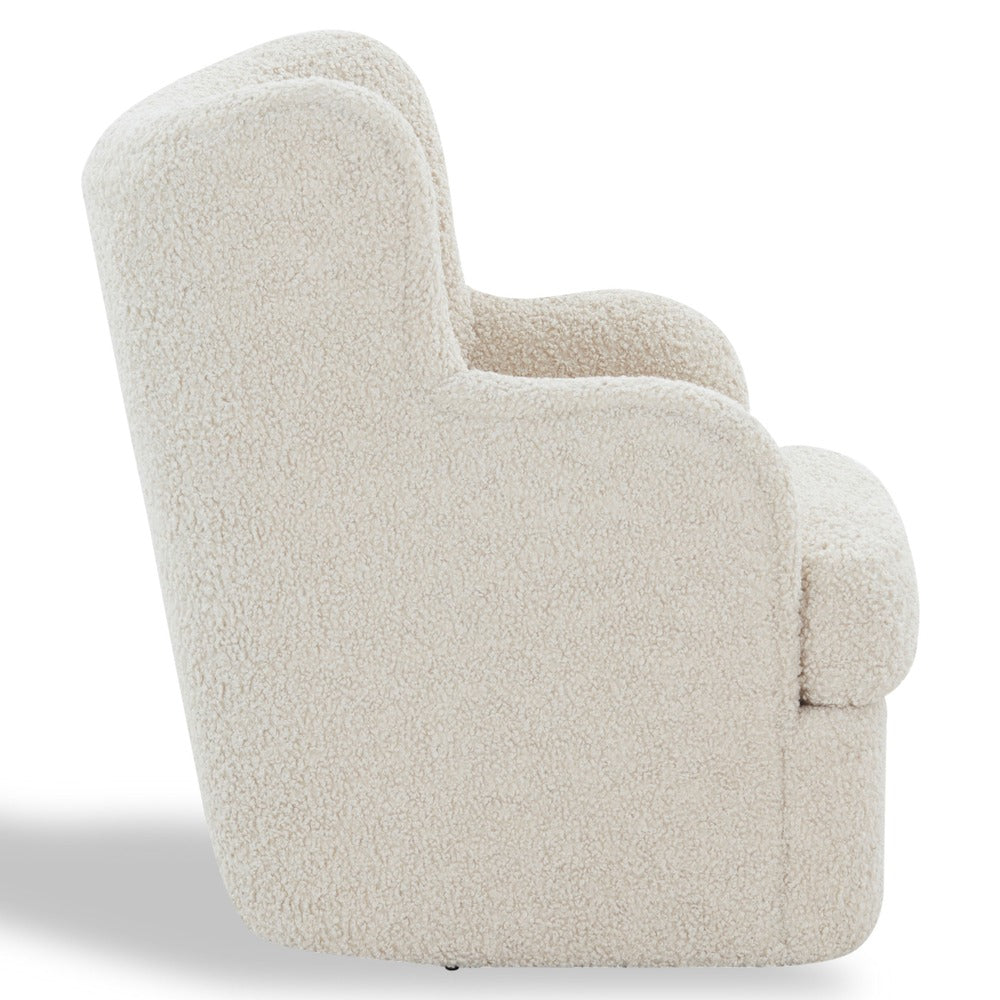 Safavieh - Rainier Wingback Teddy Swivel Chair / Off White - SFV5156B view 4