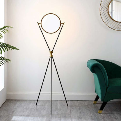 Safavieh - Rana 60.75in Floor Lamp - Black - Gold - FLL4129A veiw 2