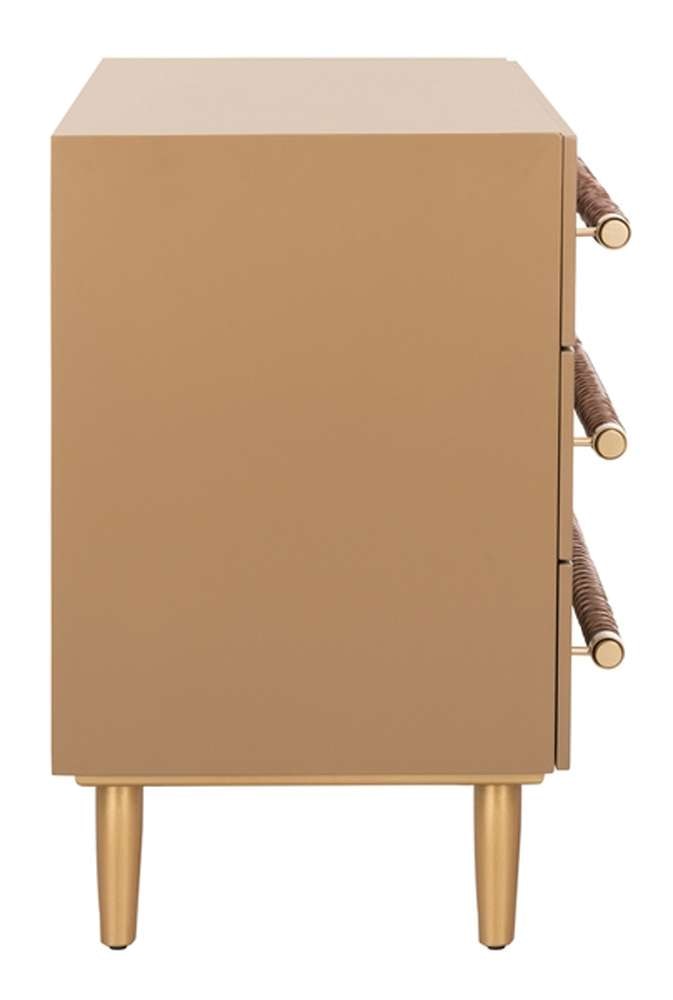 Safavieh - Raquel 3 Drawer Chest - Taupe - Gold - CHS6602A veiw 3