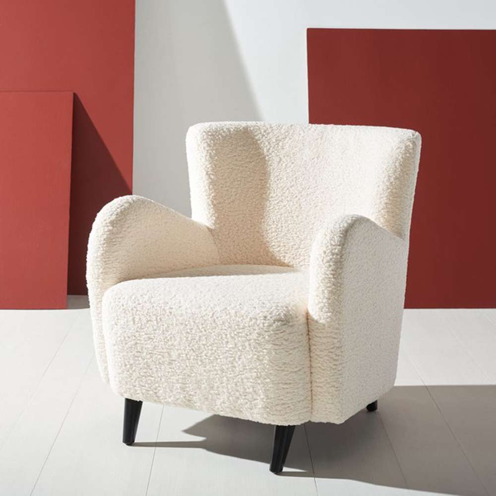 Safavieh - Couture - Rayanne Modern Wingback Chair - Ivory - SFV5020A veiw 3