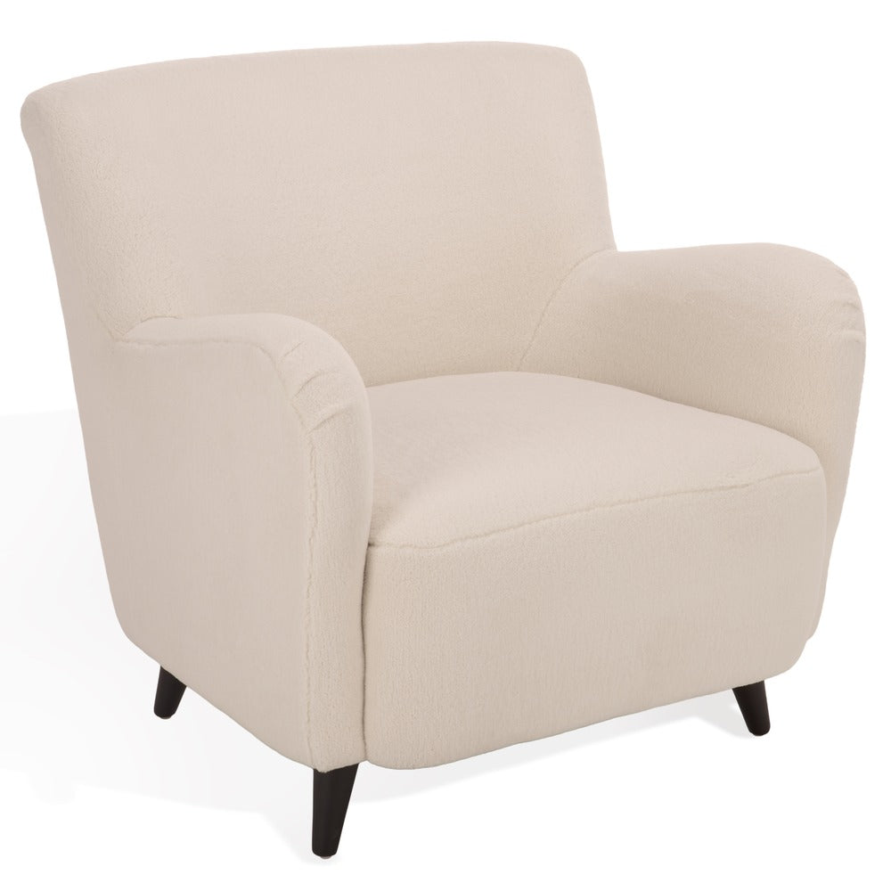 Safavieh - Rayanne Teddy Large Modern Wingback Chair / Ivory - SFV4610A view 3