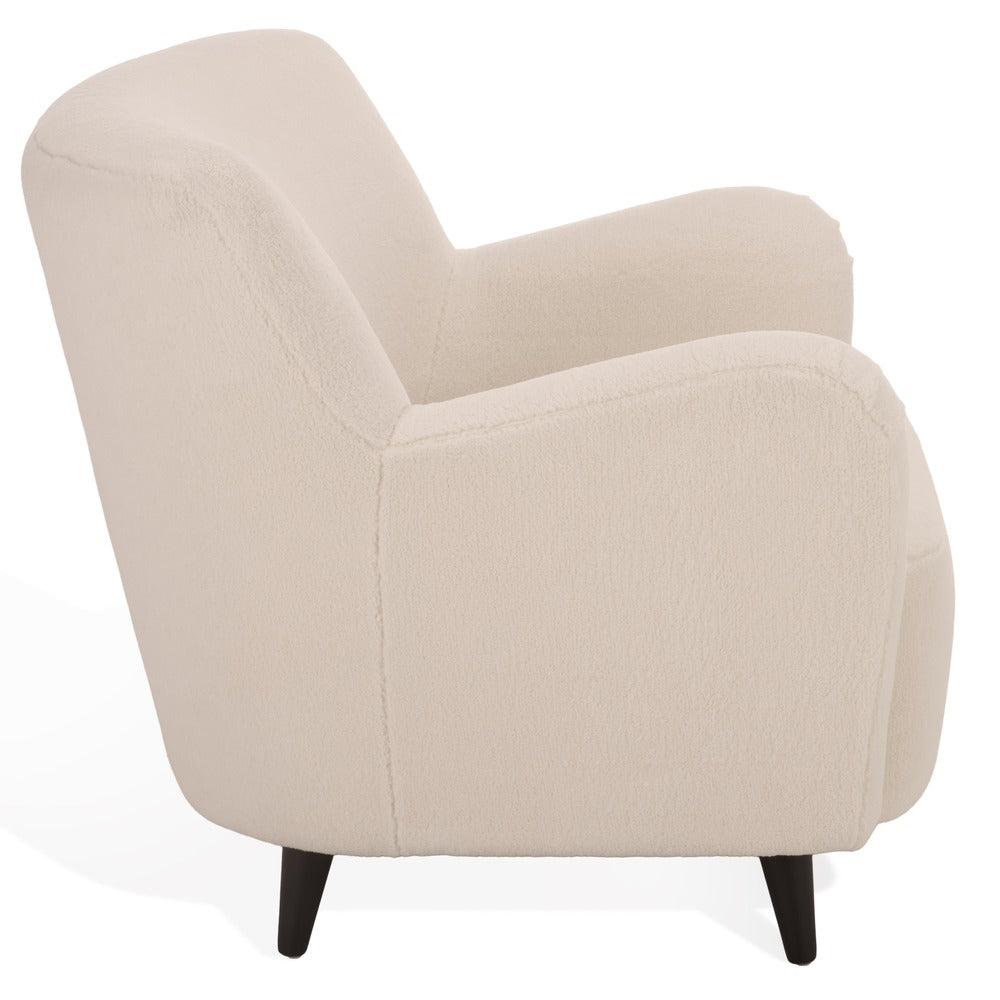 Safavieh - Rayanne Teddy Large Modern Wingback Chair / Ivory - SFV4610A view 4
