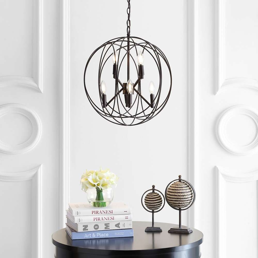 Safavieh - Raylon 8Lt 19.25 Inch Pendant - Brass - PND4056A veiw 2