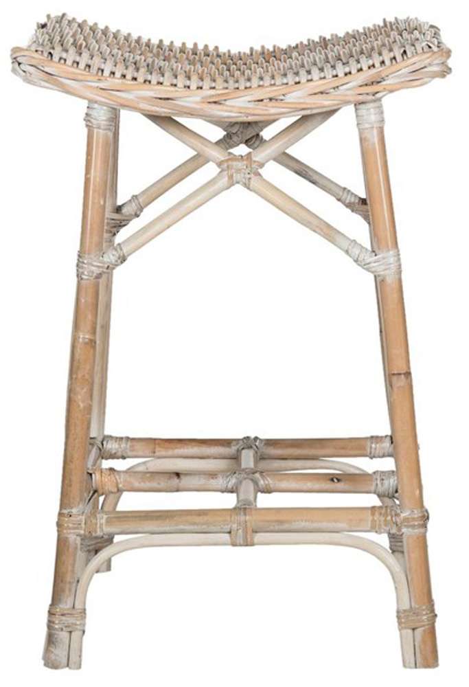 Safavieh - Rayna Stool - White Washed - SEA7010A veiw 1