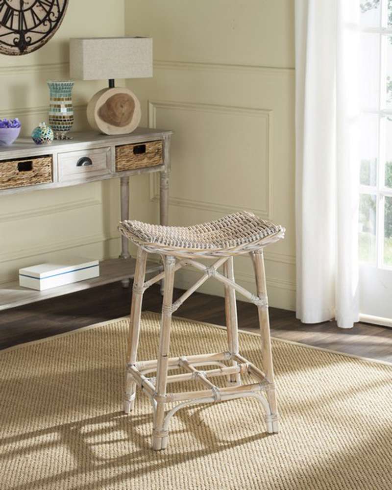 Safavieh - Rayna Stool - White Washed - SEA7010A veiw 2